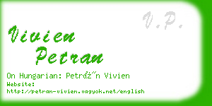 vivien petran business card
